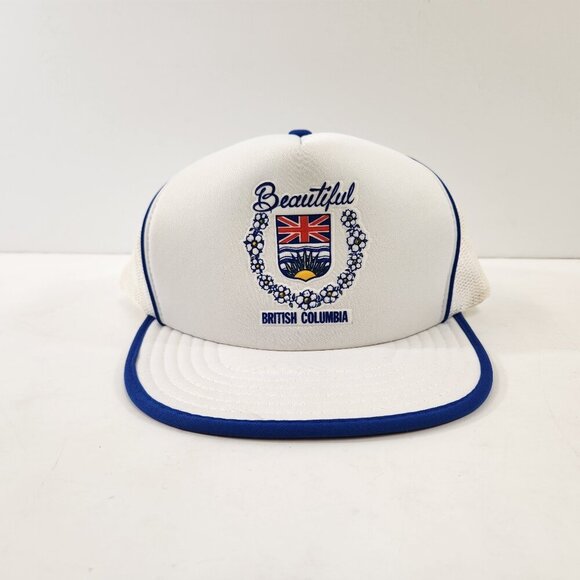 Beautiful British Columbia Vintage BC Hat Dogwood & Shield Logo - Picture 1 of 8